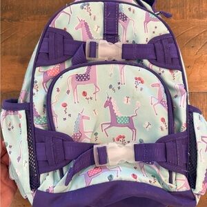 Pottery Barn Kids Unicorn Backpack - Purple and Mint